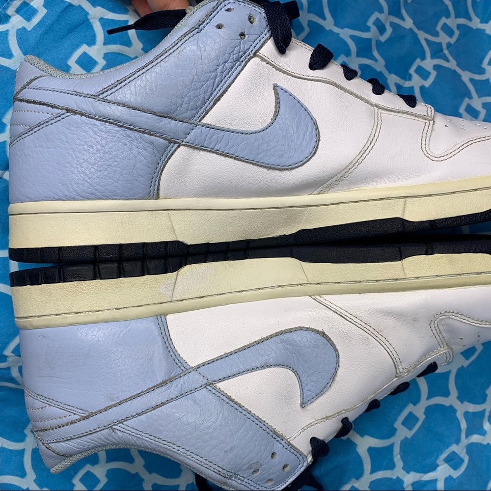 Nike Dunk Low Mens size 13 UNC ICE university blue vintage white rare sail retro - Picture 8 of 13